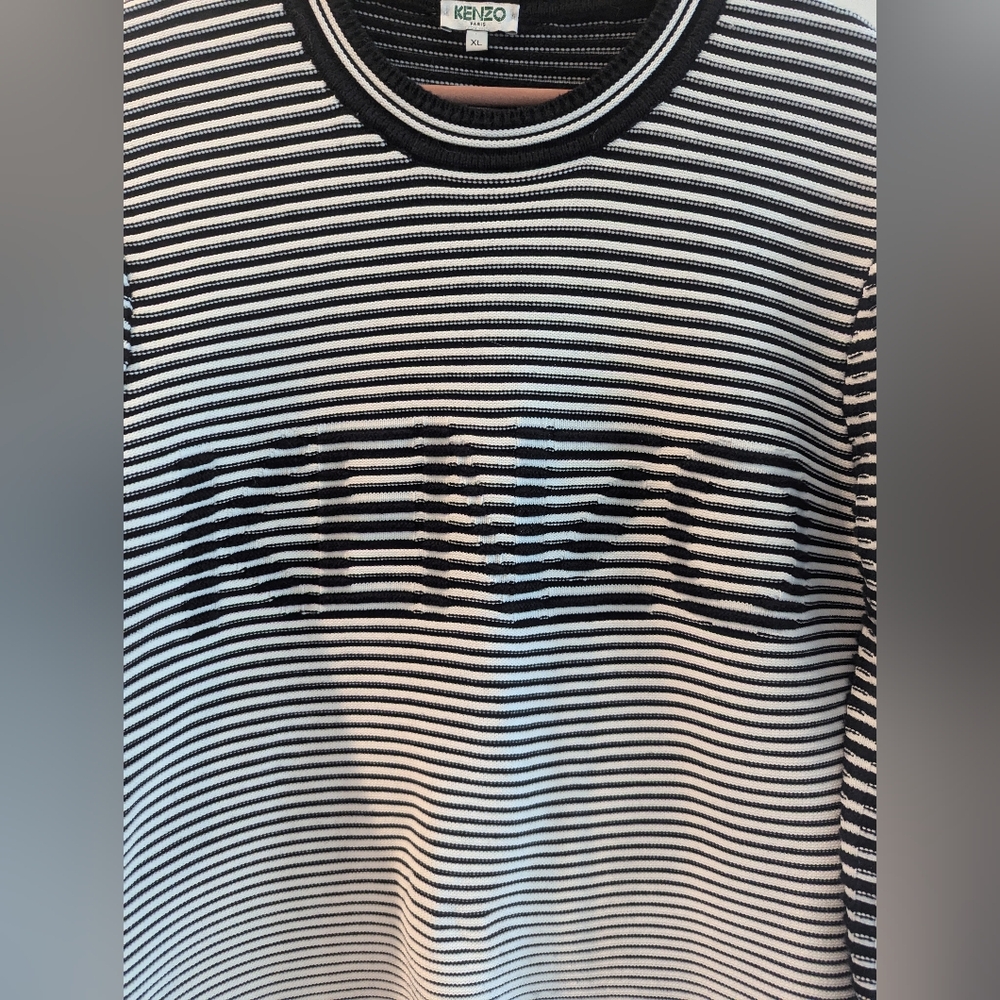 KENZO Optical Illusion Sweatshirt Jumper XL (runs small) - Picture 3 of 9